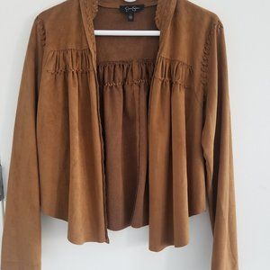 Jessica Simpson Tan Western Jacket Size L